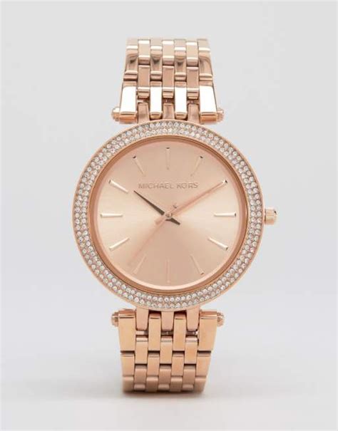 michael kors rose gold watch asos|rose gold mk watch cheap.